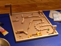 木でビー玉迷路を作ろう