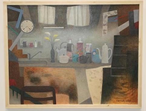 洋画 「 kitchen 」 臼井哲雄 作